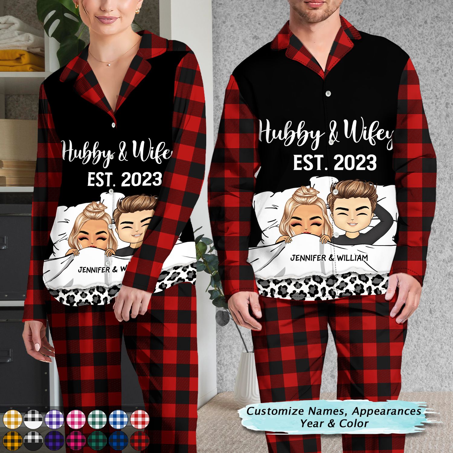 Wander Prints on X Pajamas For The Happily Established Order here https t PnDsWkRiCK Worldwide Shipping wanderprints pajamas set couple lover partner husband wife spouse personalized love bond rela...