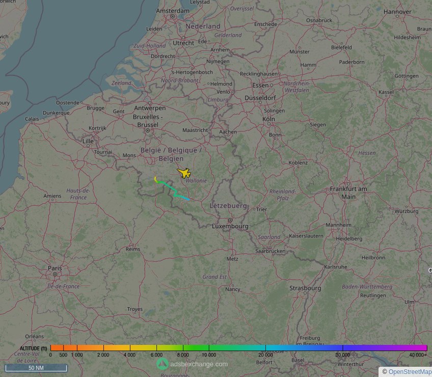 IntelskyB's tweet image. 🇧🇪 Belgian Air Component ✈️ F16 ( General Dynamics F-16AM Fighting Falcon ) (FA-117, #44F167) as flight #CHILI31 was just spotted over 🇧🇪 Namur, #Belgium at ☁️ 6000 ft.

🔴 Live tracking:
global.adsbexchange.com/?icao=44F167

🖼️ by doppio.sh