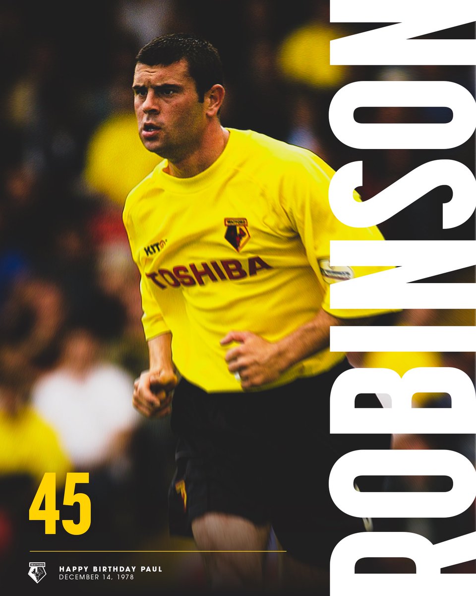 𝐎𝐧𝐞 𝐨𝐟 𝐨𝐮𝐫 𝐨𝐰𝐧. 💛 Happy birthday, Robbo! 🥳 #WatfordFC | @Robbo04pr