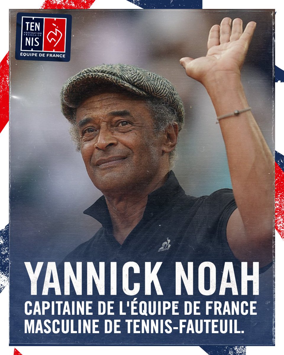 🎙 @GillesMoretton, président de la @FFTennis 'Nous sommes très fiers d’annoncer que Yannick Noah sera le capitaine de l’équipe de France masculine de tennis-fauteuil.'