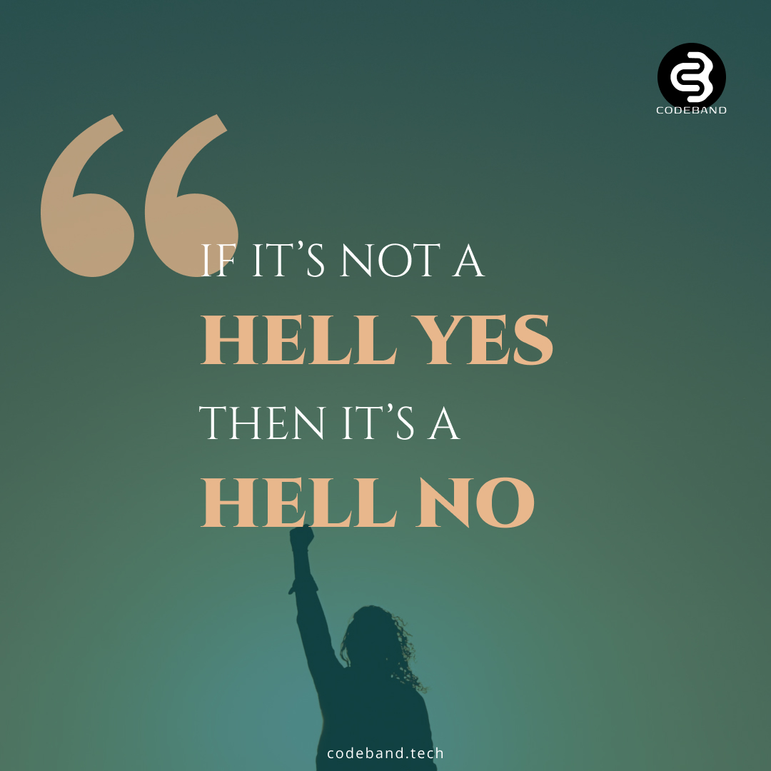 codebandtech's tweet image. “If your business or job isn&apos;t going to make you jump out of bed excited, stop right now and go do something else!”

Connect with us:

Email: info@codeband.tech
Community: lnkd.in/grGk966w
Instagram: lnkd.in/gvQaYkpK
Twitter: lnkd.in/gYFQSZDk

#codeband