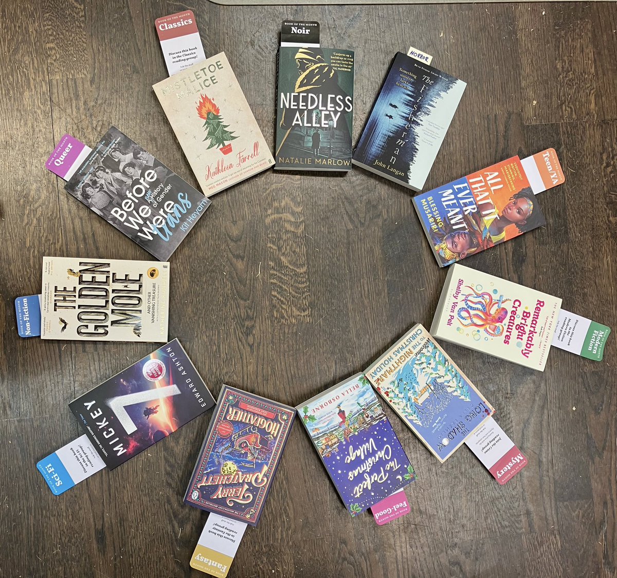 bookshop_se's tweet photo. You have heard of The 12 Days of Christmas, but are you familiar with our 11 Books of the Month? With a brand new horror category, these books are sure to bring you comfort and joy. Umm… and excitement!

@shelbyvanpelt 
@edashtonwriting 
@kwrundell
#CeliaFremlin
#KathleenFarrell https://t.co/JTmDJfLRQ0