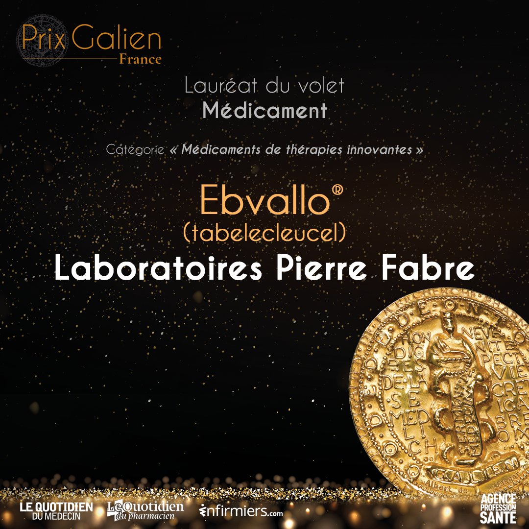 Prix Galien (@prixgalien) on Twitter photo #PrixGalien2023⎜Lauréat Médicament - catégorie Médicaments de thérapies innovantes
EBVALLO® - tabelecleucel <a href="/PierreFabre/">Laboratoires Pierre Fabre</a>
Prix remis à Nuria Perez Cullell, Directrice de la direction Médicale, Patients & Consommateurs #PrixGalien2023⎜Lauréat Médicament - catégorie Médicaments de thérapies innovantes
EBVALLO® - tabelecleucel <a href="/PierreFabre/">Laboratoires Pierre Fabre</a>
Prix remis à Nuria Perez Cullell, Directrice de la direction Médicale, Patients & Consommateurs