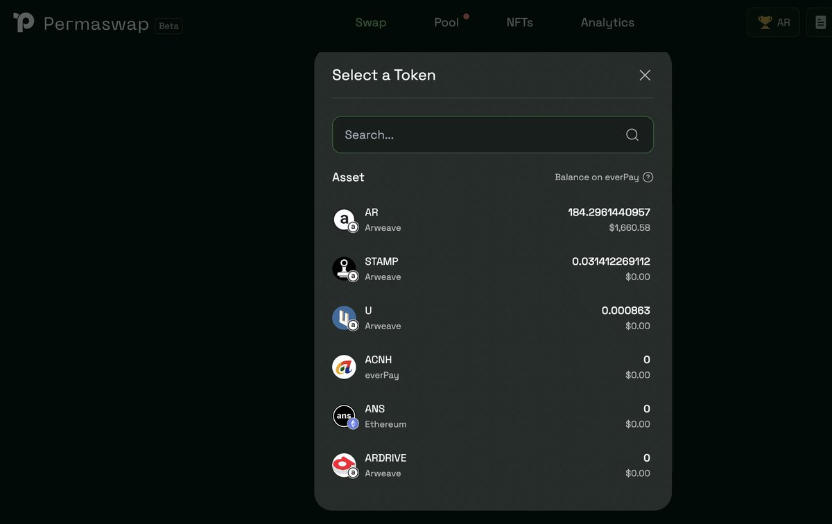 Permaswap tweet media