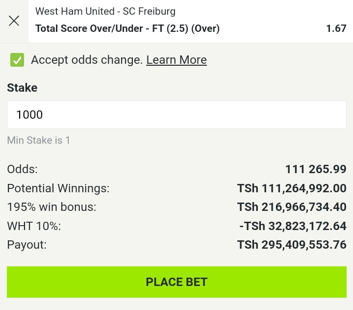 📍TRENI LA LEO LEO LA EUROPA LEAGUE LIKO TAYARI 💰

📍ODDS 111K, MECHI 32✅️. Hili ni kwa WANAOLIHITAJI TU

📍KAMA UNALIHITAJI RETWEET HAPO CHINI NIKUONE NIKUPE CODE BURE 💰