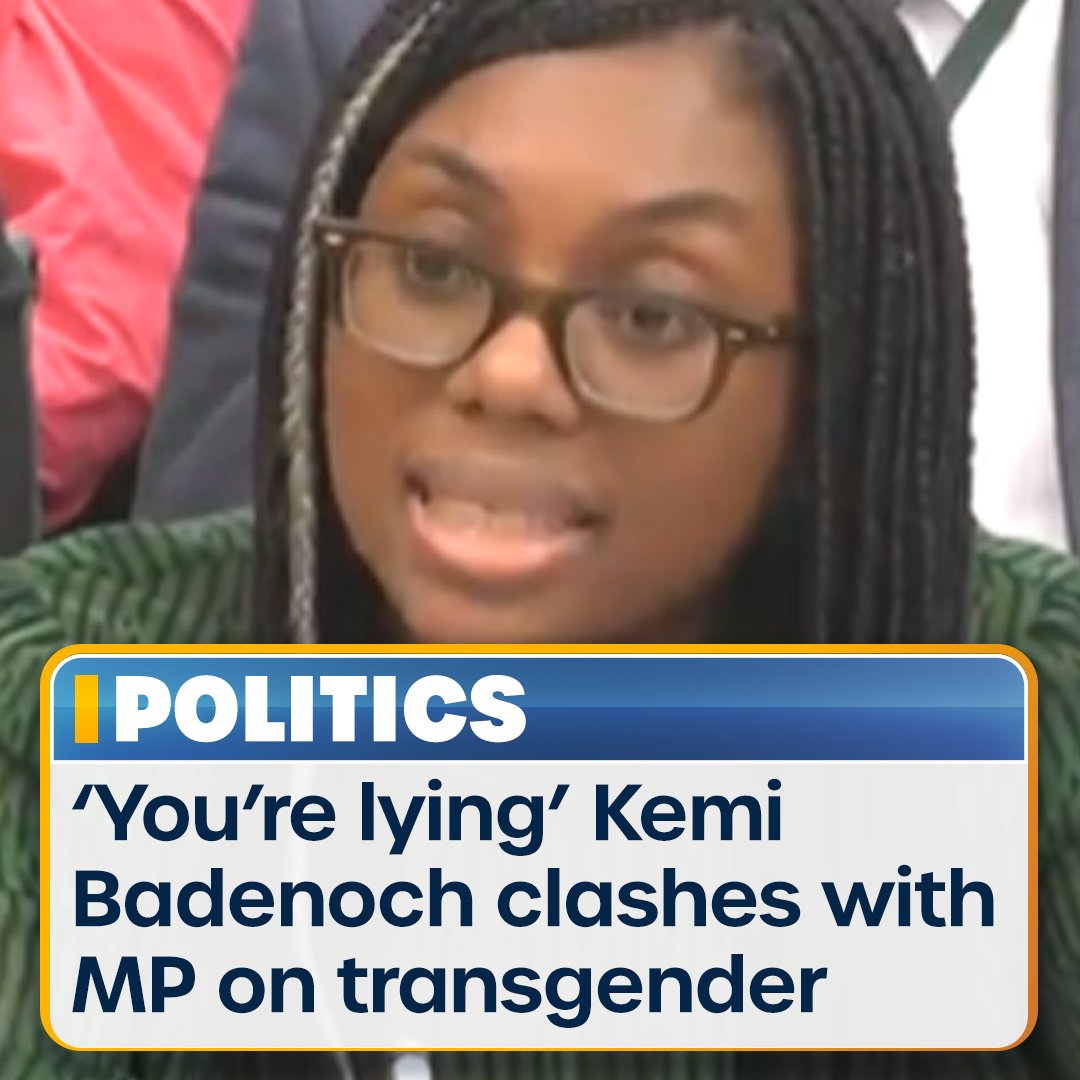 TalkTV's tweet photo. Kemi Badenoch has accused a Labour MP of lying during a transgender debate. What is your response?
