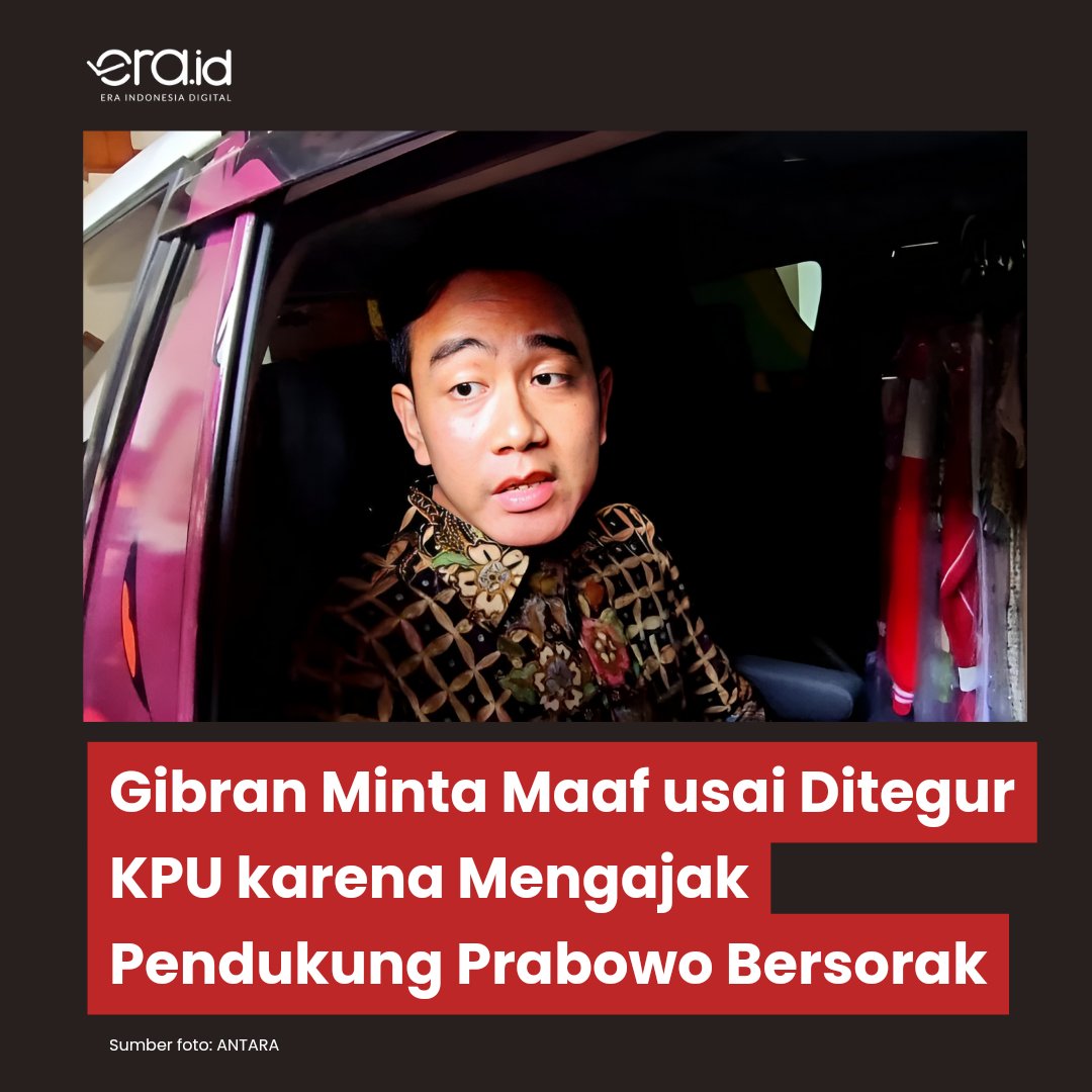 [NEWS EXPLAINED] Cawapres Gibran Rakabuming Raka mengakui kesalahannya saat mengajak pendukung Prabowo untuk bersorak di tengah sesi debat capres Selasa lalu. Ia menerima semua teguran dan evaluasi serta meminta maaf.
