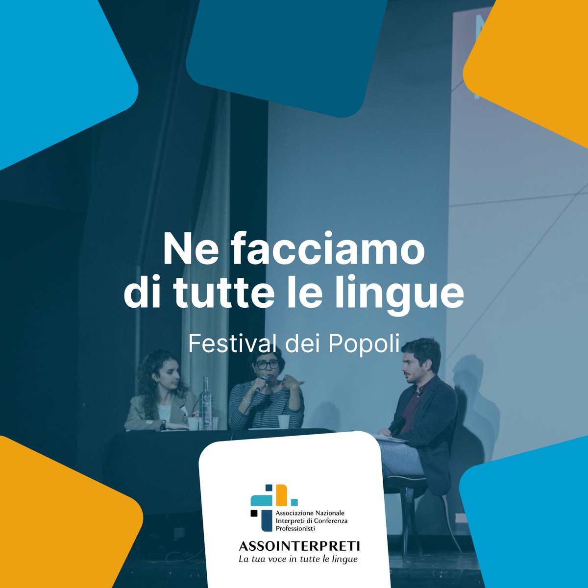 Assointerpreti's tweet photo. Assointerpreti protagonista anche al @FdP_Florence. I colleghi dalla Toscana hanno avuto l’onore di affiancare grandi nomi del cinema documentario come Liv Ullmann, Anton Corbijn, Pete Doherty, Ulrich Seidl, Pedro Costa e Tatiana Huezo.  #NeFacciamoDiTutteLeLingue https://t.co/Bp9uwnd399