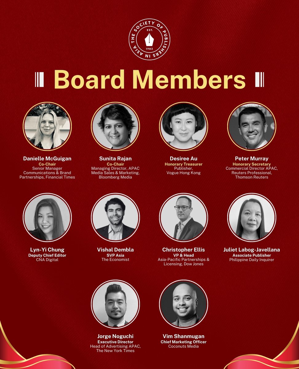Meet the SOPA 2024 Board Members that were announced from SOPA’s year-end Annual General Meeting held on December 8, 2023—

🤝 <a href="/dannimcg17/">Danielle McGuigan</a> – Co-Chair | Senior Manager Communications &amp; Brand Partnerships, Financial Times
🤝 Sunita Rajan – Co-Chair | Managing Director, APAC Media