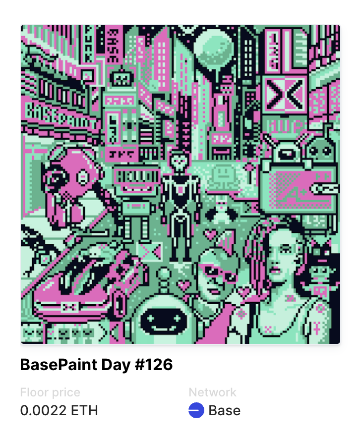 BuildOnCyber's tweet photo. 'Cyber Twilight' secured from @basepaint_xyz 🤯👀🖤 https://t.co/MmErRXBTtw