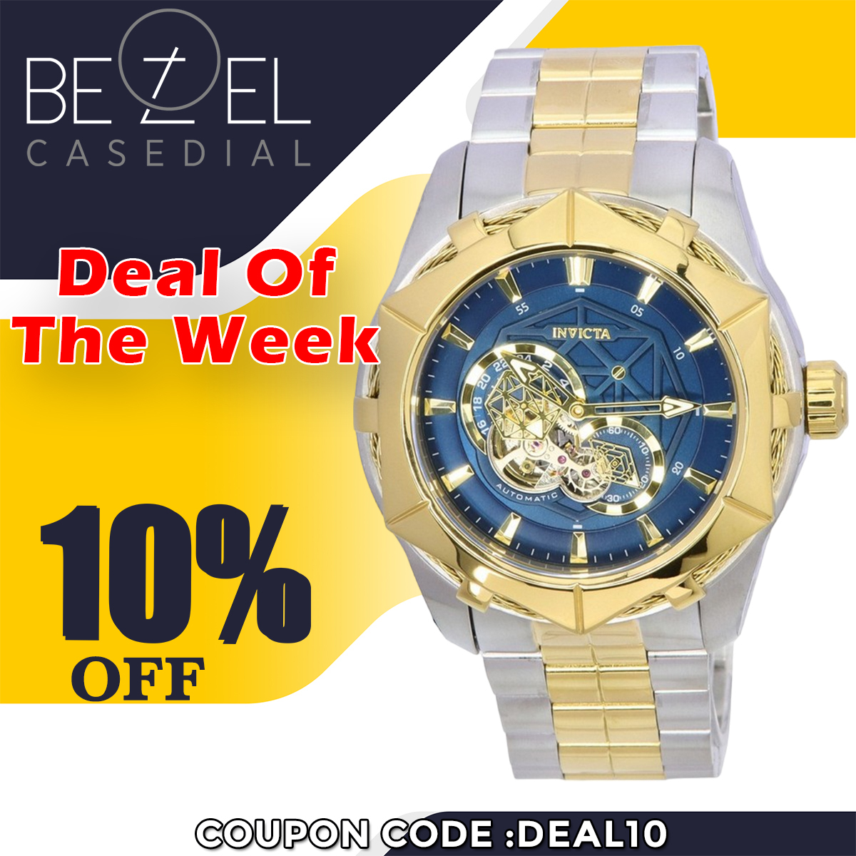 BCD_LLC's tweet photo. 𝐓𝐚𝐤𝐞 𝐚𝐝𝐯𝐚𝐧𝐭𝐚𝐠𝐞 𝐨𝐟 𝐃𝐞𝐚𝐥 𝐎𝐟 𝐓𝐡𝐞 𝐖𝐞𝐞𝐤 
𝐆𝐞𝐭 𝟏𝟎% 𝐨𝐟𝐟 𝐮𝐬𝐢𝐧𝐠 𝐜𝐨𝐮𝐩𝐨𝐧 𝐜𝐨𝐝𝐞 𝐃𝐄𝐀𝐋𝟏𝟎

The Invicta Bolt 37689 men's watch embodies sophistication and innovation with its striking two-tone stainless steel design.

#Invicta #Invictawatch https://t.co/9VzyrGXGOy