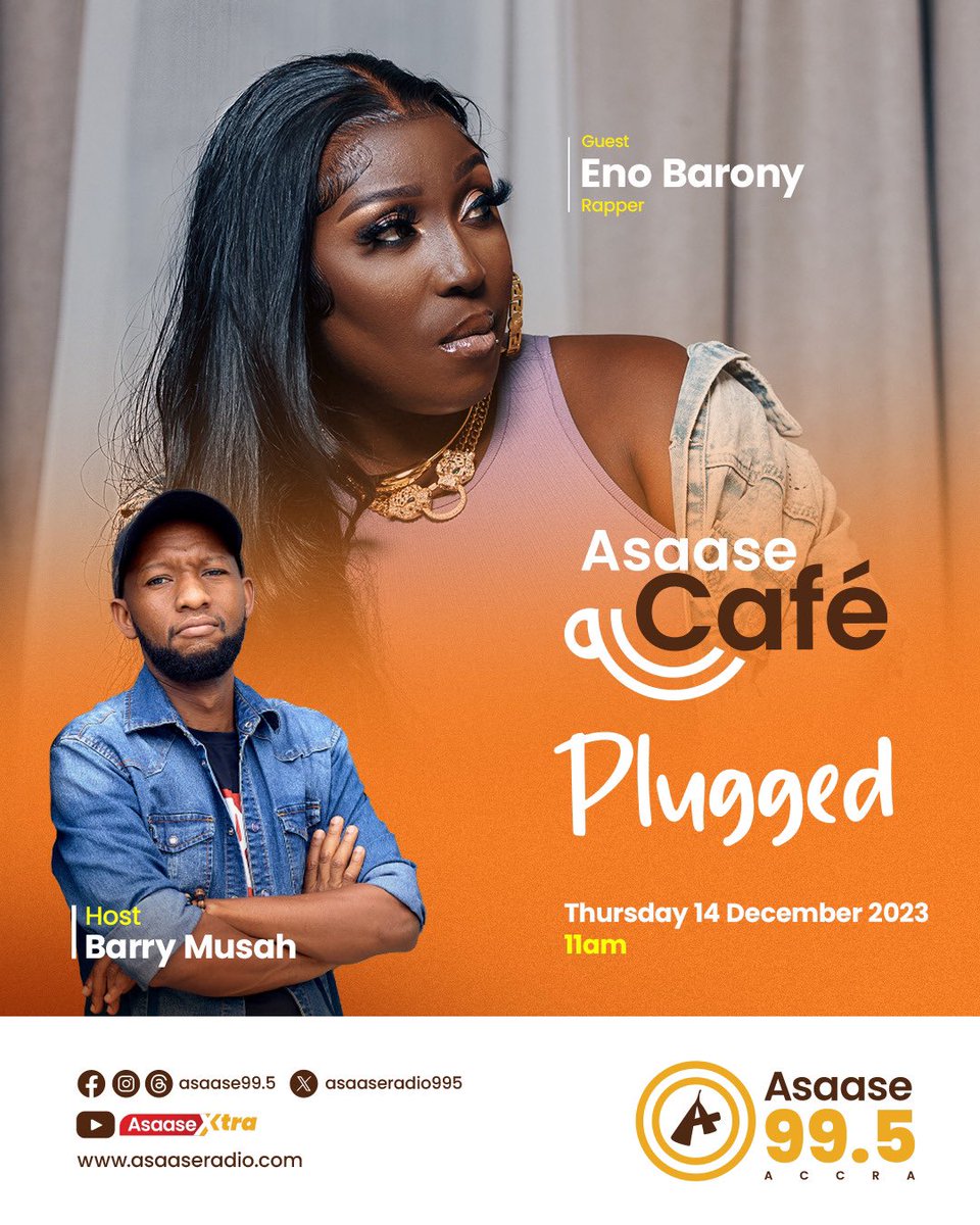 airbornemedium's tweet image. The Queen of Kings .@eno_barony sits w/ #THEAiRBORNE🎙️ on Asaase Café live on .@asaaseradio995 Tune in😎🔥🔥#AsaaseBarlogy