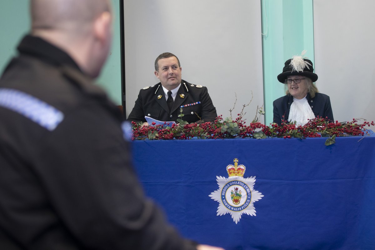 NWPolice's tweet photo. A ceremony was held last night to recognise some of our Volunteer Police Officers for their contributions to North Wales Police. 

We also welcomed five new #SpecialConstables into our ranks after completing their training 👏

Full story here 👉 https://t.co/vNyysDh94Z https://t.co/d9ueVLyZ0R