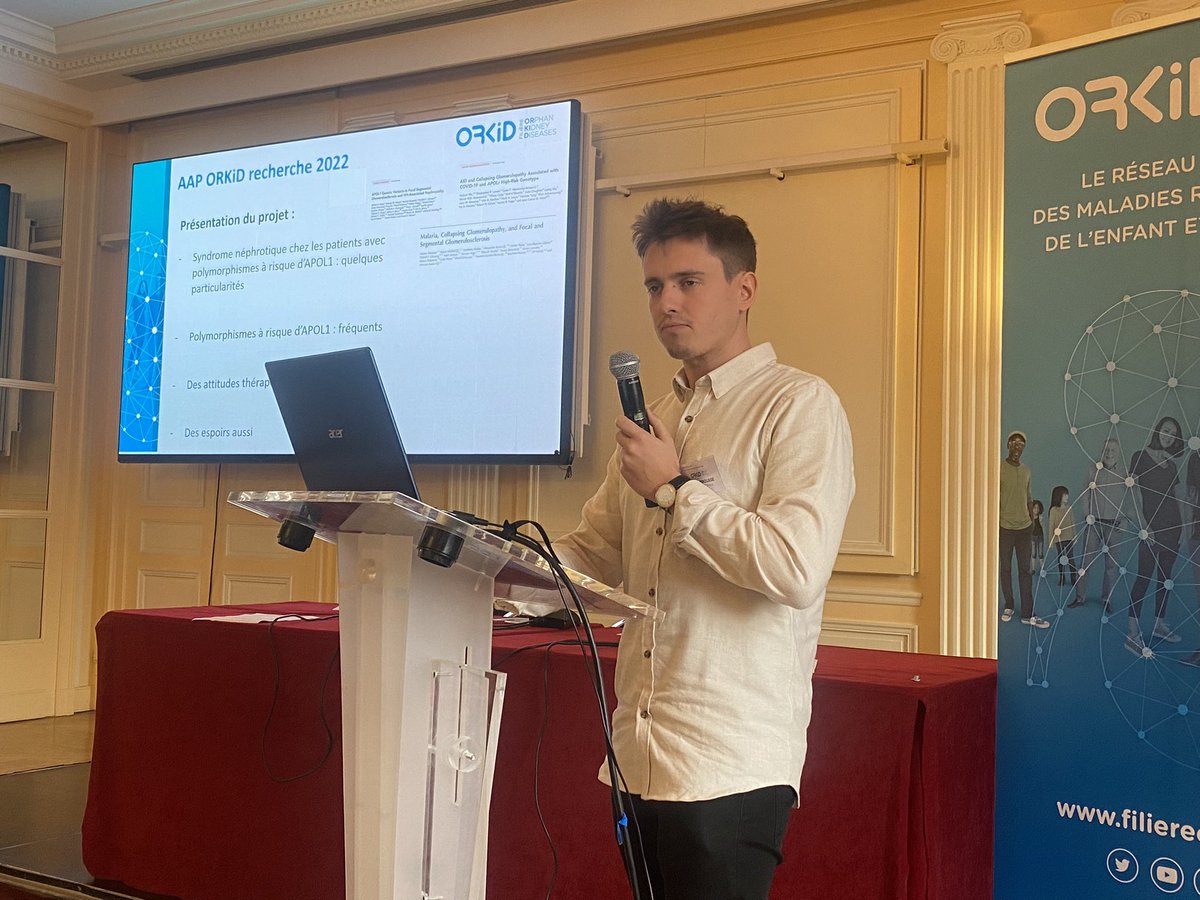 Présentation d’un projet soutenu sur le syndrome néphrotique chez les patients avec polymorphisme à risque d’APOL1 par Romain Brousse