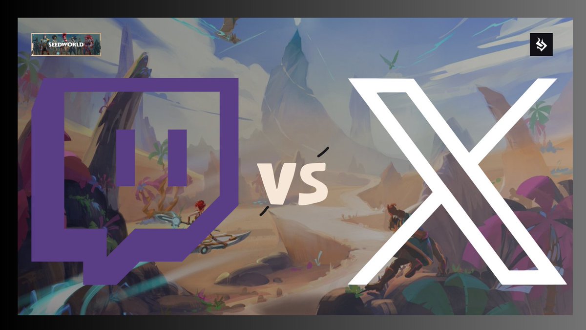 Web3 Gaming can break Twitch's monopoly

1/8 🧵Let's take a look at how <a href="/X/">X</a> would become a total ecosystem.

This content has been a team effort with <a href="/FlyeKitesJay/">Sanjay</a>  and <a href="/uli_juls/">Juls</a> . Thanks for the opportunity <a href="/SeedworldMeta/">Seedworld</a>