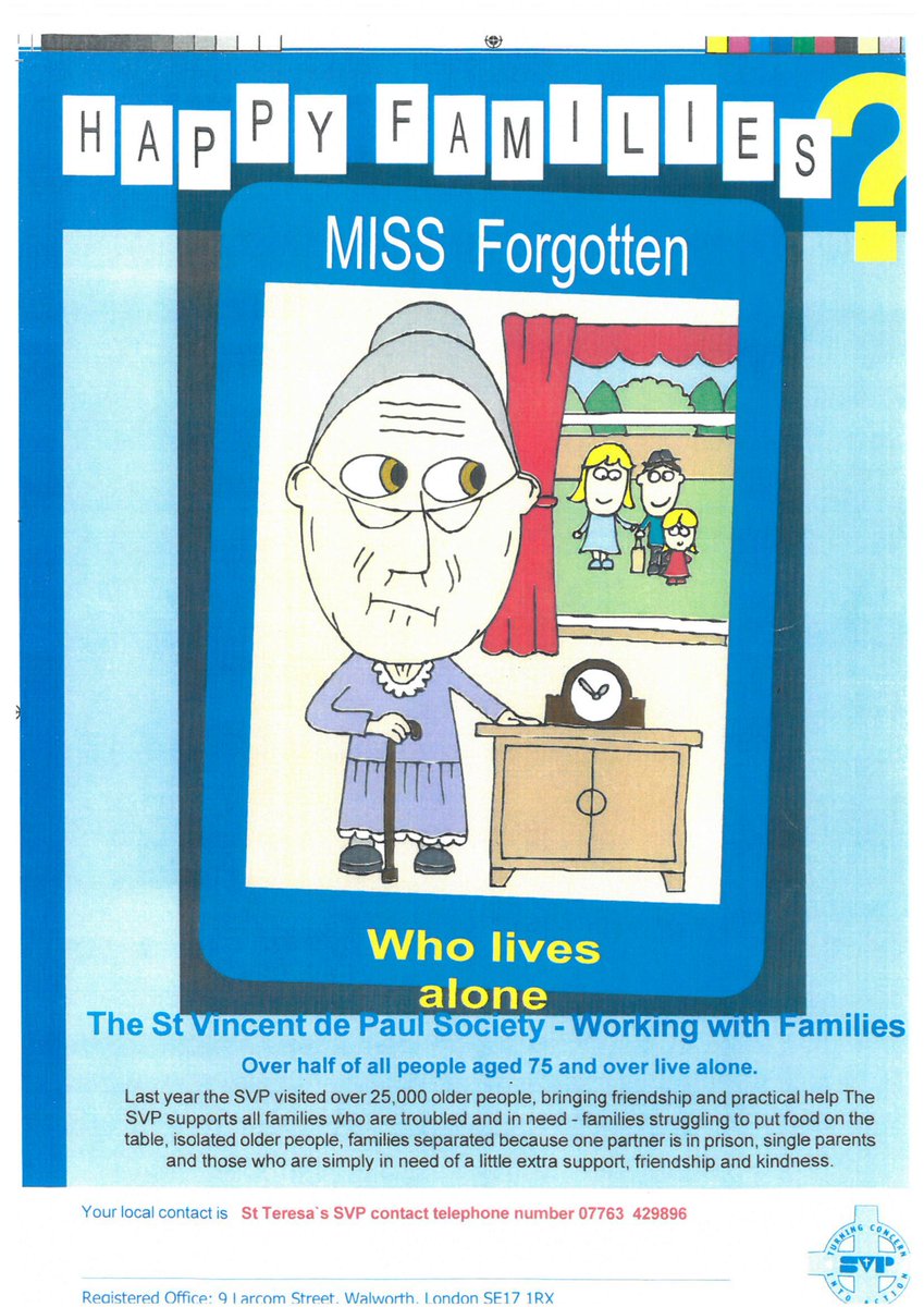 If life is feeling like a struggle at the moment whether it be money problems, feeling isolated or just a little lost, get in touch with The St Vincent De Paul Society. @SVPEnglandWales