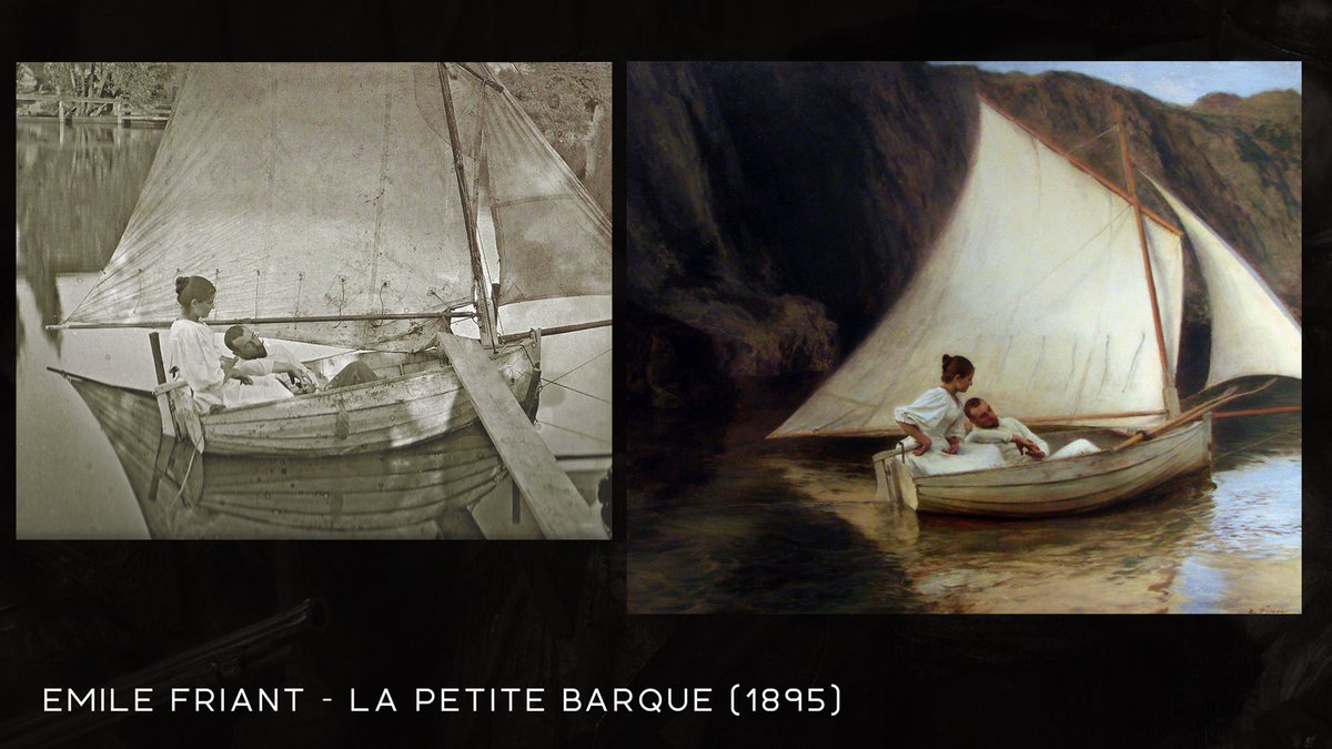ArtGain's tweet photo. Some examples of how Old Masters were using photos (daguerreotypes) as references for their paintings 🧵 https://t.co/HlK1A8wU9A