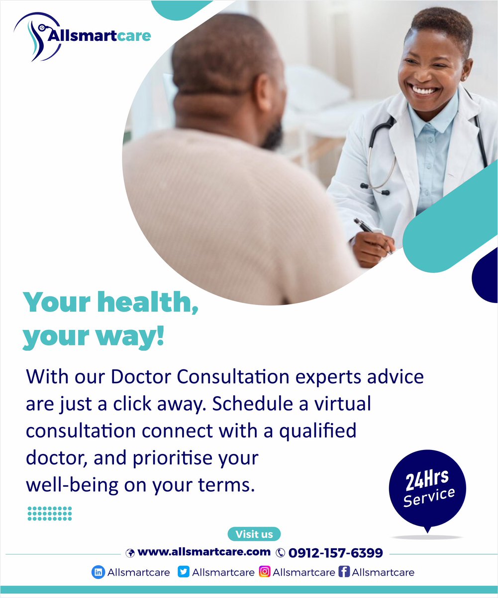 Schedule your Doctors appointment Today and Experience the Numerous benefits of pro active well being. Your path to good health and vitality Starts Here @Allsmartcare

#ScheduleDoctorAppointment #Allsmartcare #ProActiveHealth #YourPartToGoodHealth