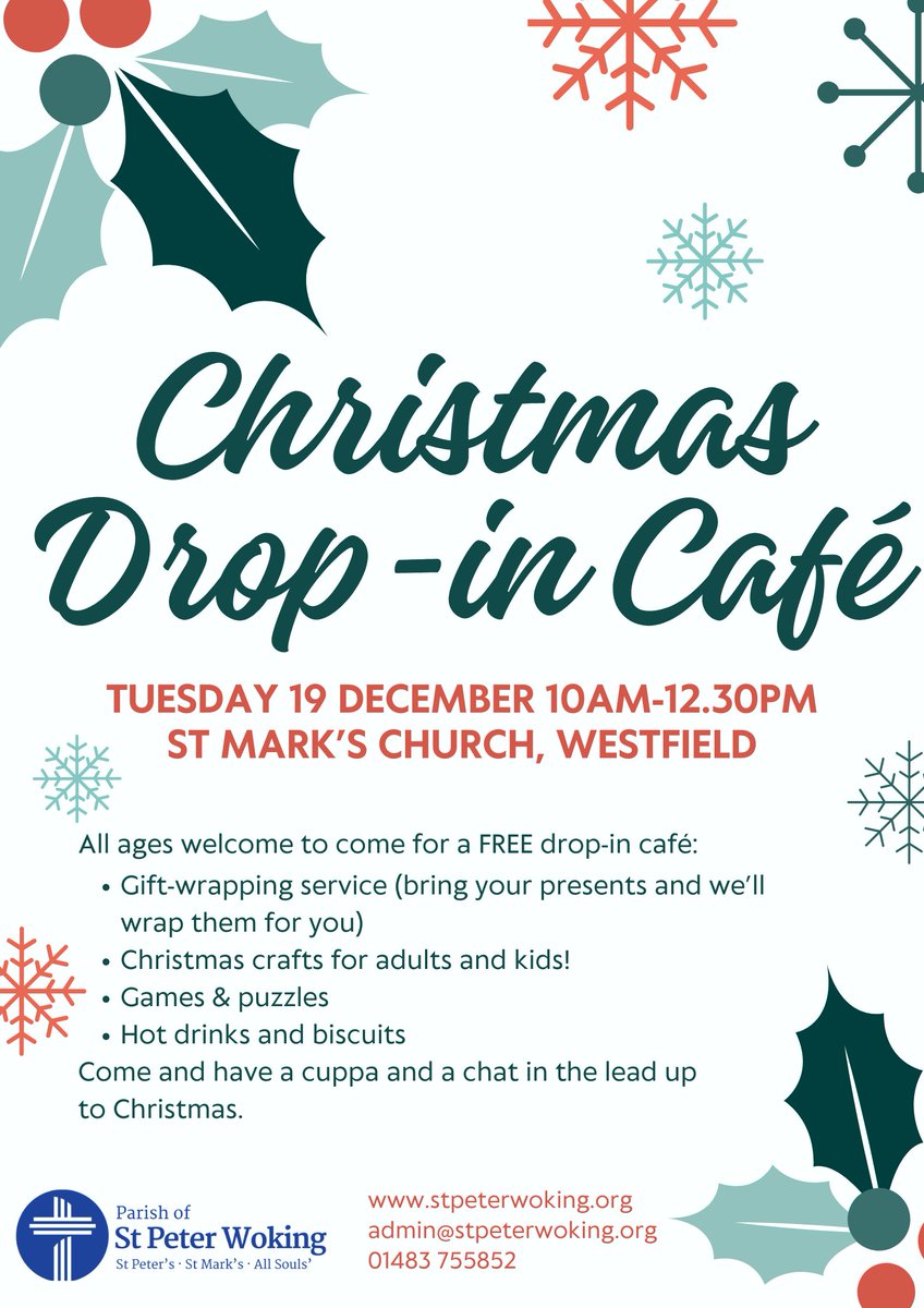 StMarksWoking's tweet photo. Get Christmassy @StMarksWoking, enjoy drinks, activities and get your presents gift-wrapped. @Woking_NewsMail @weare_woking @wokingboard @CelebrateWoking https://t.co/ziHZIetFUg