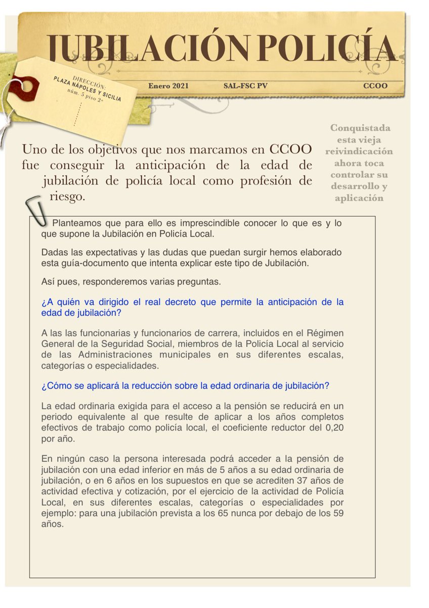 ser_san22's tweet photo. @ASESGC Esto es un ERROR. Lo que habría que conseguir, como otras policías,  es dejar de trabajar a una edad digna y sin perder poder adquisitivo. https://t.co/KiBKRWizO3