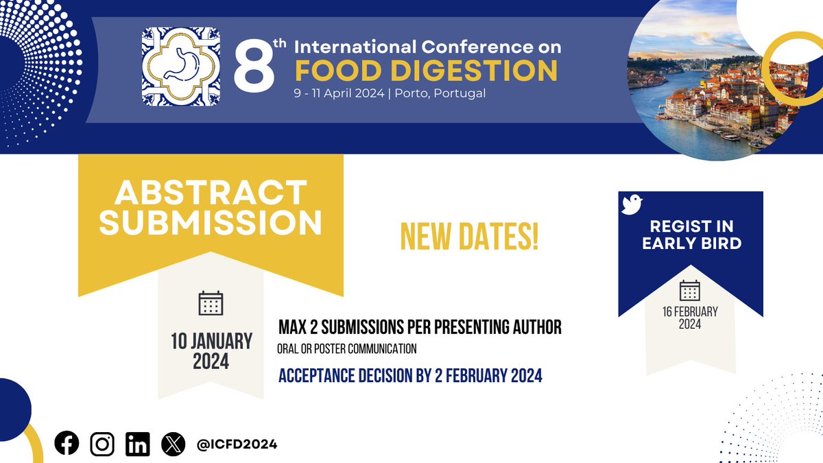 8th International Conference on Food Digestion tweet media