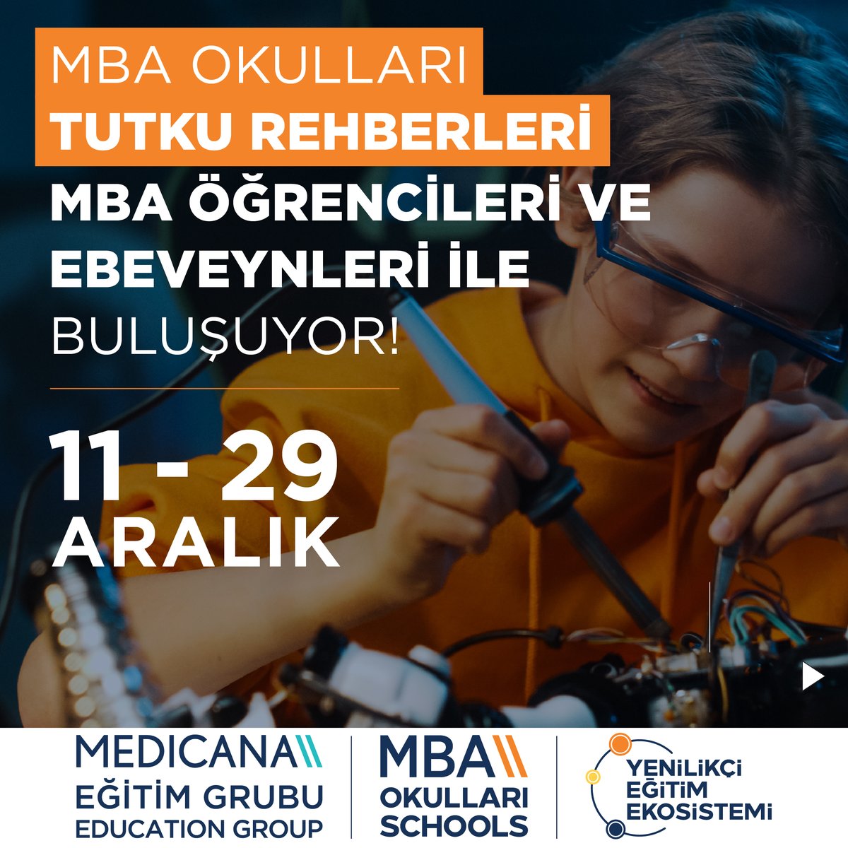 mbaokullari's tweet photo. MBA Okulları Tutku Rehberleri, MBA Öğrencileri ve Ebeveynleri ile Buluşuyor!

#MBAOkulları #MedicanaEğitimGrubu #MBAYenilikçiEğitimEkosistemi #BaşarıTasarımı https://t.co/rNSXRKMzN4