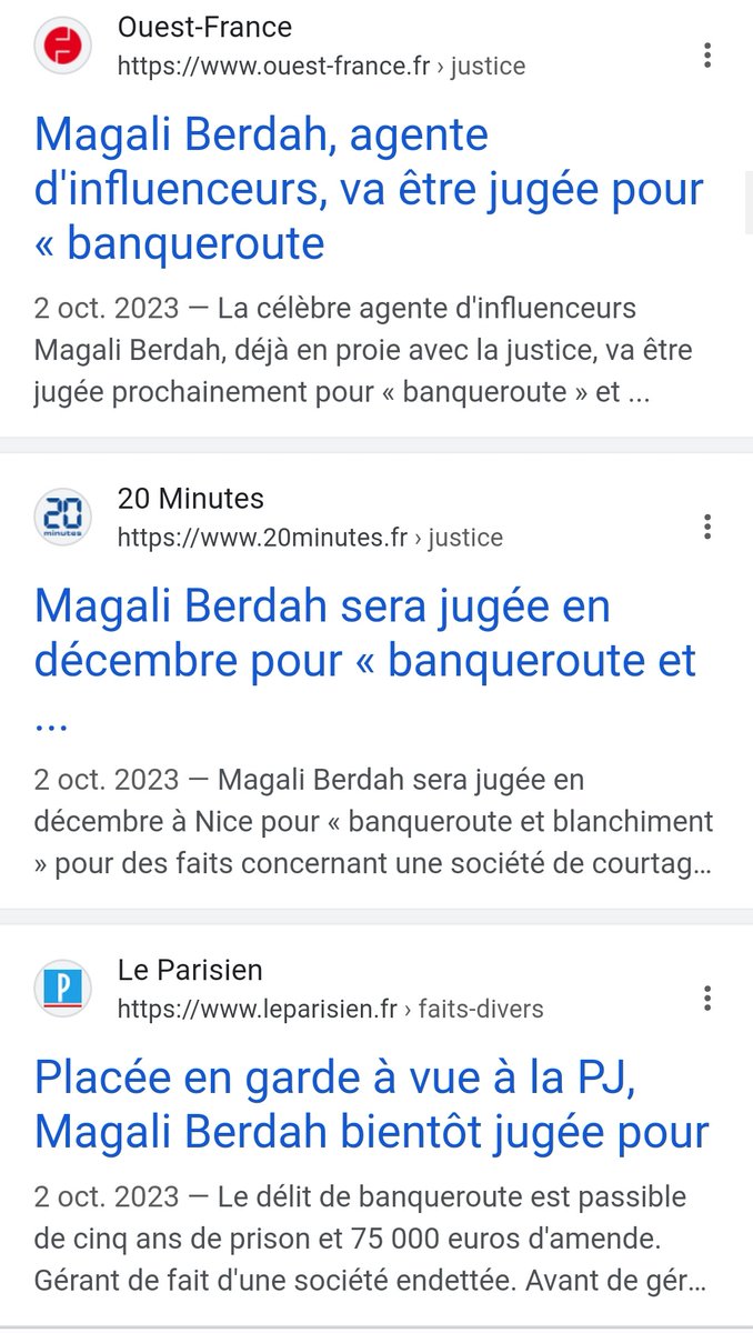 Depuis le 2 oct 2023, aucuns 'Grands' Médias n'a réévoqué le procès de #MagaliBerdah prévu le 18 déc ⚖️
À J-4 Faut informer #Sortezlesstylos

@franceinfo @RMCInfo @BFMTV @franceinter @20Minutes @le_Parisien @libe @Midilibre @Le_Figaro @lemondefr @Europe1

🏴‍☠️ #SoutienBooba #Booba