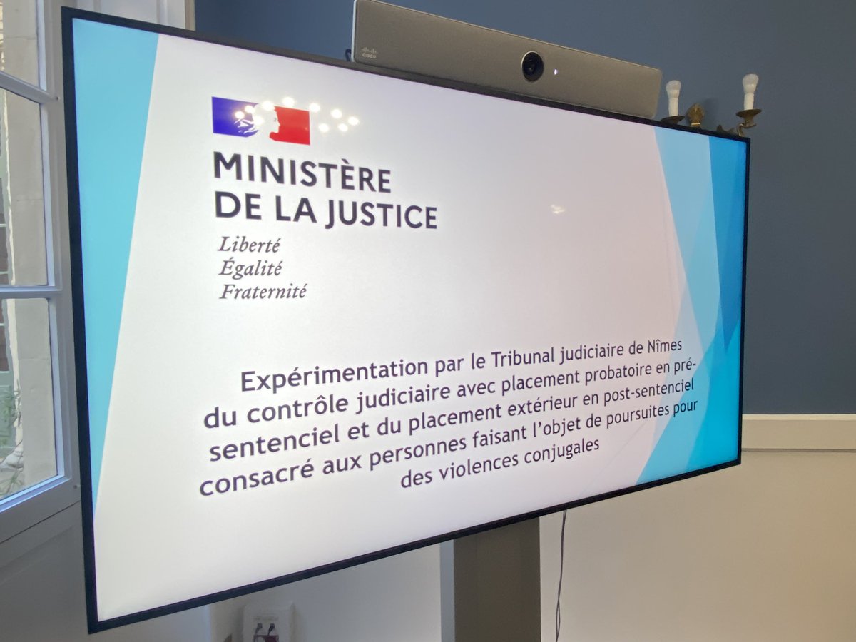 ProcureureNIMES's tweet photo. 🏛️ Violences intra familiales : Comité annuel ce matin sur le dispositif #CJPP et du placement extérieur consacré aux personnes poursuivies pour violences conjugales ! 
 
👏 Expérimentation réussie du TJ #Nîmes pour une réponse pénale efficiente !

🙏Merci à tous les partenaires https://t.co/FjmzNbRU3l