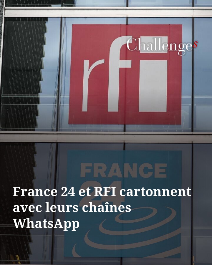 Challenges's tweet photo. Alors que la plupart des médias français tâtonnent sur les chaînes WhatsApp lancées en septembre, RFI et France 24 rassemble déjà des millions d’abonnés, surfant notamment sur l’usage important de l’application en Afrique
➡️ https://t.co/XqdpzDOo9e https://t.co/c9sxRNNb8S