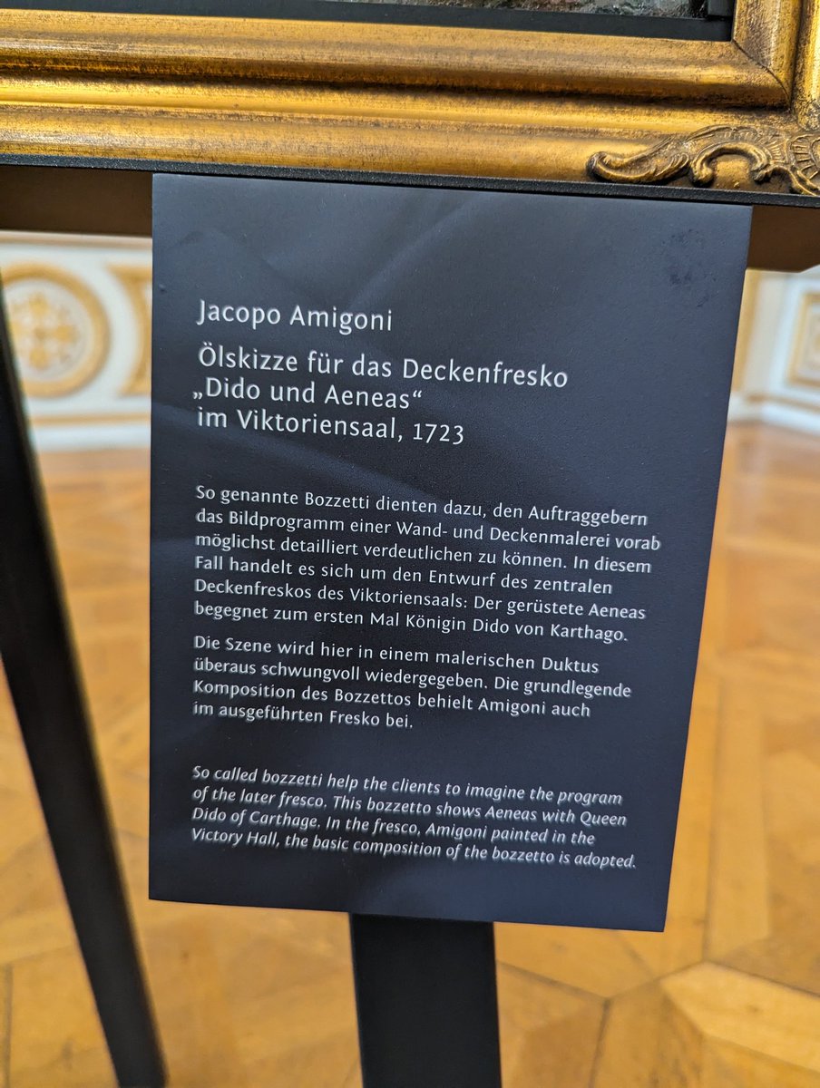 St_Hoppe's tweet photo. Das Team des Corpus der Barocken #Deckenmalerei ist heute zu Gast in Schloss #Schleißheim und diskutiert eine kürzlich angekaufte Ölskizze zum Deckengemälde. Der direkte Vergleich ist sprechend. Ein hoch politisch gemeinter Saal. #kunstgeschichte @matteo_burioni @Residenzstudien https://t.co/HmCVZpMGZV