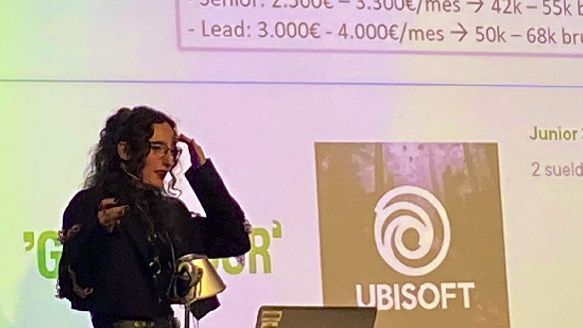 emavescola's tweet image. El que més interès ha despertat entre els alumnes és la variabilitat salarial: es negocia d’acord a la teva experiència i per això recomana embarcar-se en tot tipus de projectes “perquè és difícil tenir feina segura en el sector”. Feu #demoreels sempre!