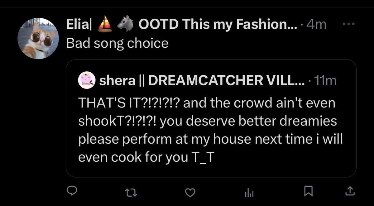 CaughtbyMinji's tweet photo. No it’s not. It’s their latest song, and it’s still in promotion period. 

What you want them to perform older songs? That’s like them saying they don’t like their latest song either https://t.co/qTAGfcdA7V
