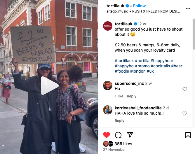 martinnewmancc's tweet image. You can’t beat a bit of #GuerrillaMarketing even better when it’s your own people engaging with customers on the street. If you empower your staff in the shop and give them reason to care if you’re busy or not they’ll go out and get your customers in. Well done @tortillauk for