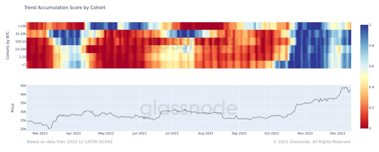 Bitcoin Accumulation Trend Score