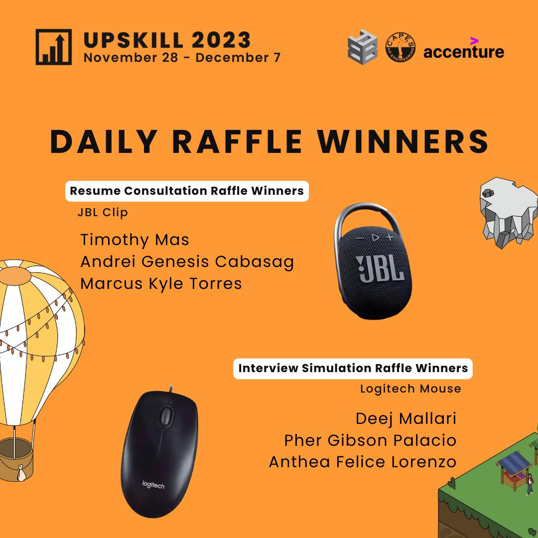 UPCAPES's tweet image. Another blast!

Congratulations to those who won our daily raffles! Thank you to those who joined Upskill 2023. See you again in our next events as we continue our campaign, #BuildYourBase!

Please message Upset Panco on Facebook to claim your prize.

#UPCAPES
#Upskill2023
