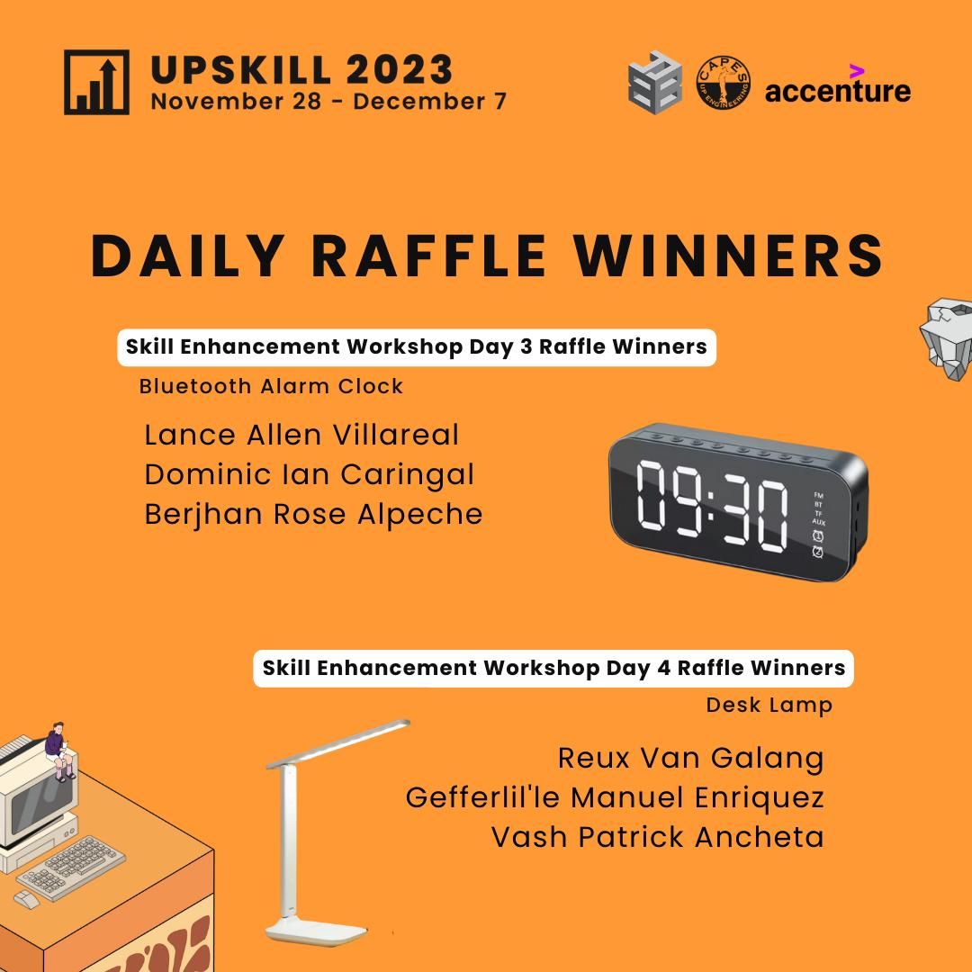 UPCAPES's tweet image. Another blast!

Congratulations to those who won our daily raffles! Thank you to those who joined Upskill 2023. See you again in our next events as we continue our campaign, #BuildYourBase!

Please message Upset Panco on Facebook to claim your prize.

#UPCAPES
#Upskill2023
