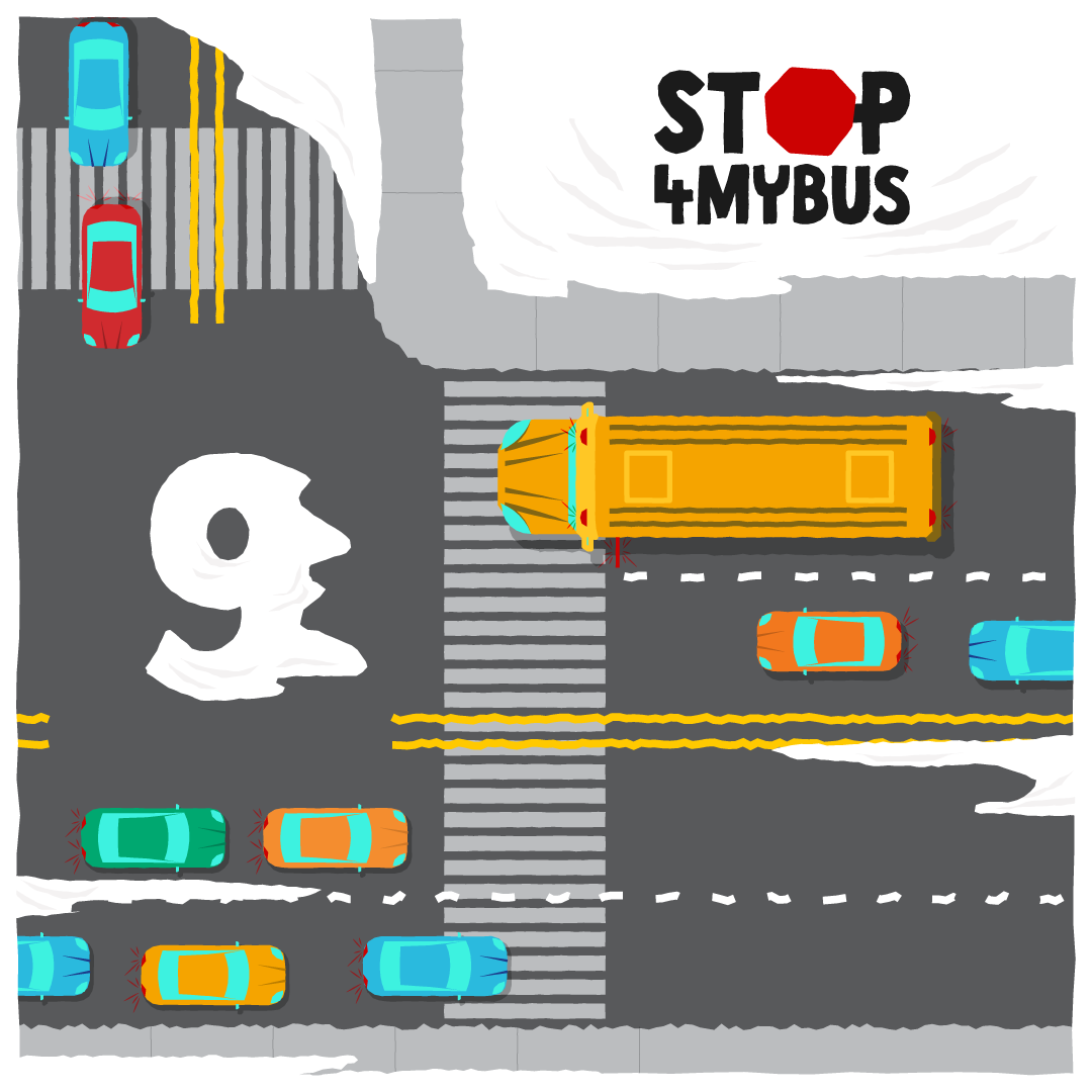 Stop4MyBus's tweet photo. ❄️🎶On the 9th day of Holidays, Stop4MyBus gave to me, 9 cars a-stopping.

#Stop4MyBus #HolidayCheer #SchoolBus #ParentResources #TeacherResources #StopArmCameras #12DaysOfHolidays https://t.co/7WqpvJ1Xi2