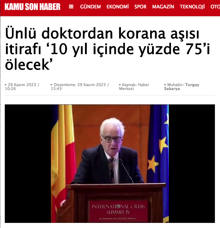 ressam1's tweet photo. Korana Aşısı İtirafı:
'10 yıl içinde yüzde 75’i ölecek !!' +
Dr. Alan Shoemaker. https://t.co/faB4m9q0ZL