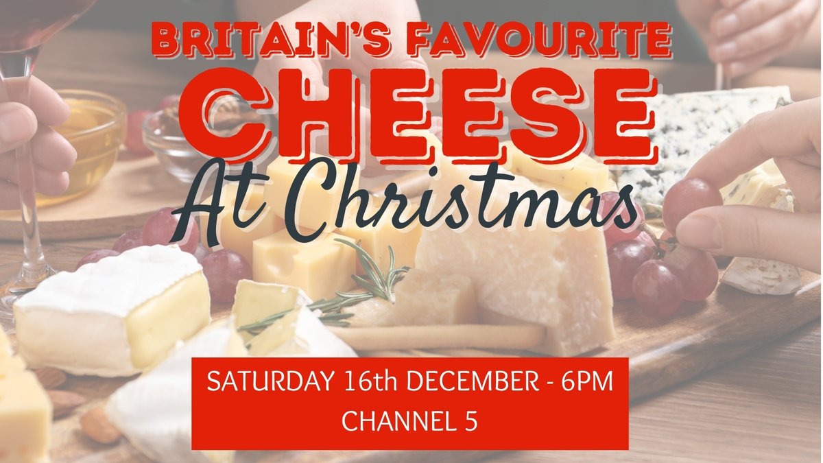 Academy of Cheese (@cheese_academy) on Twitter photo Tune into Channel 5 @ 6pm on Saturday for "Britain's Favourite Cheese At Christmas": A celebration of the nation's passion for cheese, finding out how people's love for the savoury staple has grown, how it's made & what it does to the human brain.
<a href="/digthisfood/">Pete Lawrence</a> @hungrygap Tune into Channel 5 @ 6pm on Saturday for "Britain's Favourite Cheese At Christmas": A celebration of the nation's passion for cheese, finding out how people's love for the savoury staple has grown, how it's made & what it does to the human brain.
<a href="/digthisfood/">Pete Lawrence</a> @hungrygap