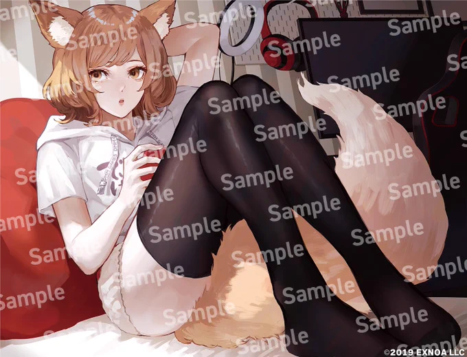 #PR #多田野きつね特別展 DMM GAMESの企画「多田野きつね特別展」のための描き下ろしイラストですこちらのイラストが各種グッズ化されます詳細はこちら 