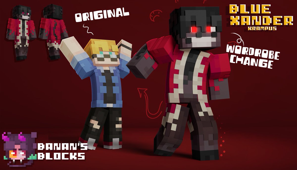 BanansBlocks's tweet photo. ❄️Commission Time❄️
Skin request from @TheBlueXander
.
KRAMPUS IS HERE 🐐
.
#minecraftskin #mcskin #minecraft #minecraftuniverse #minecraftcreations #minecraftjava #minecraftbedrock #minecraftinspirations #skinupdate https://t.co/HkL5iIjIrG