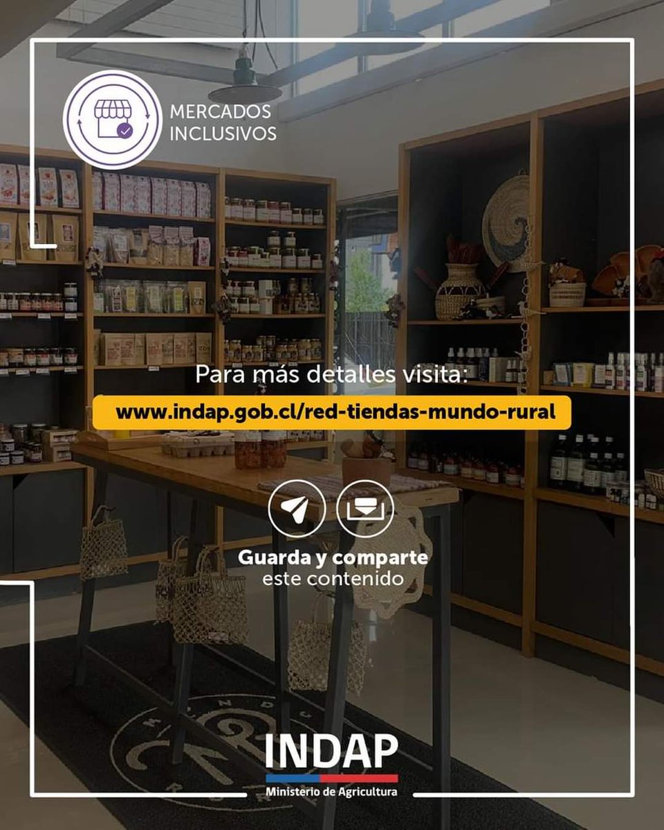 INDAPLosRios's tweet photo. ✅ Son fabricados por manos campesinas
✅ Son diferentes, sanos, frescos y de calidad
✅ Estarás apoyando a las y los campesinos de 🇨🇱

Visítanos en:

📍Valdivia, (Maipú 129)🌱 https://t.co/kAJ93aWnJt