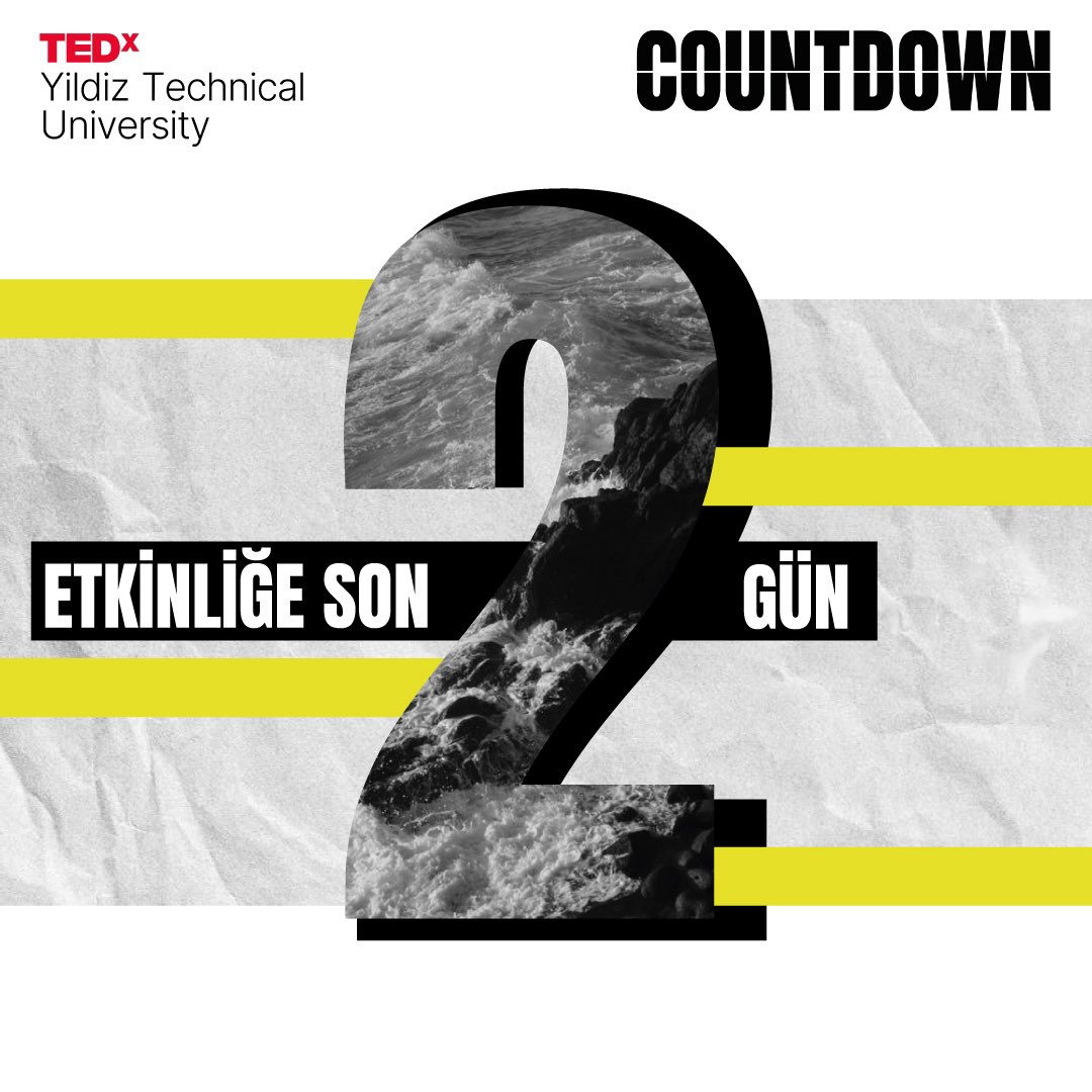 HEYECAN DORUKTA ❗️ TEDxYildizTechnicalUniversityCountdown için son 2 gün ⌛️❌

#tedx #tedtalks #tedxyildiztechnicaluniversity #tedxcountdown