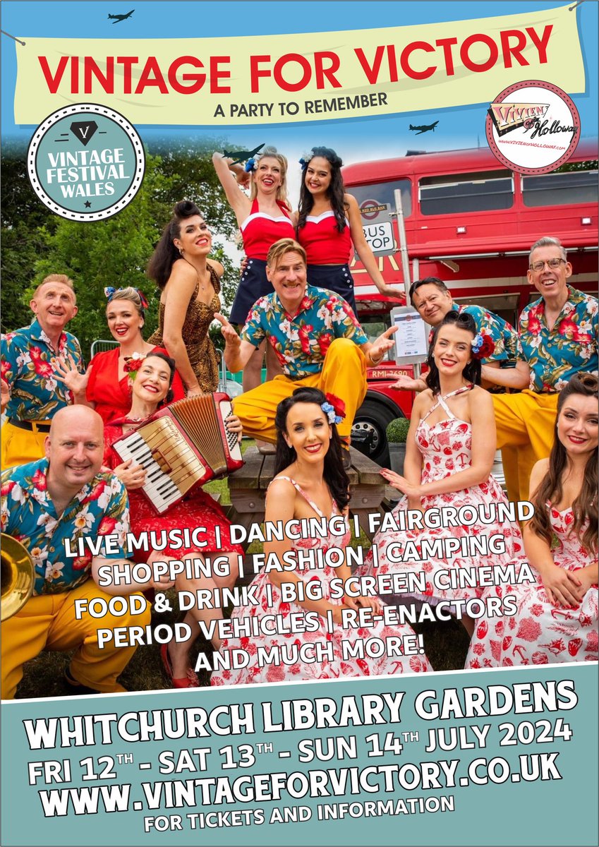V4VCardiff's tweet photo. We Are Open @V4VCardiff - Vintage Festival Wales 2024 😁 https://t.co/kiLIdi59b5 @CardiffTimes @My_Cardiff @EventsNWales @CDFDirectory @Cardifftweeter @WyburnWayne @whs_cardiff @WhitchurchHosp @WHSmusic_dep @EverRotating @revival4vintage @EverRotating https://t.co/7vFItZOqSX