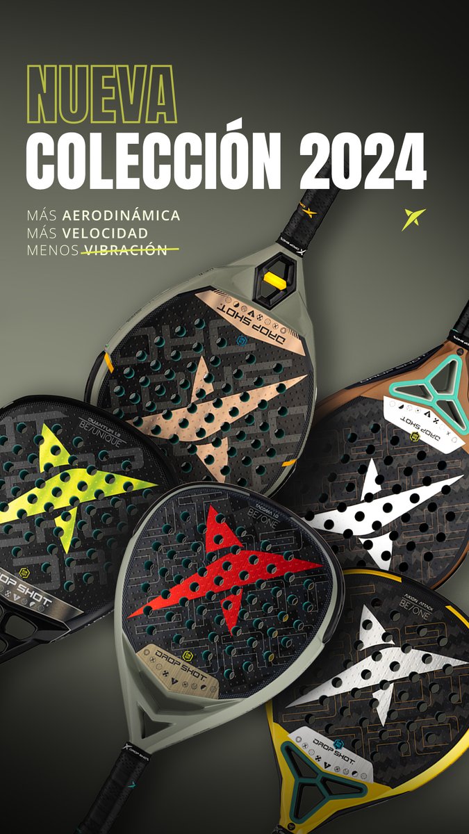 ¡Ya estamos preparados para la nueva temporada! Nuestra nueva colección de palas 2024 ya en linktr.ee/dropshotoficial 👈😉