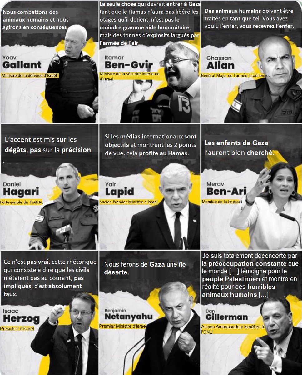 ZinebElRhazoui's tweet photo. Lorsque les dirigeants israéliens vous parlent de #genocide il faut les croire. 

Ils n’ont jamais caché leurs intentions. 

Répétez après moi cette parole devenue subversive en France : les Palestiniens sont des êtres humains. 

Les Palestiniens sont des êtres humains ❤️

#cease_fire_now_gaza 
#GenocidalIsrael 
#FreePalestine 
#Gaza_Genocide 
#Netanyahu_A_criminal_of_war 
#BidenWarCriminal 
#Macron 
#IsraelApartheidState 
#Israel_terrorist