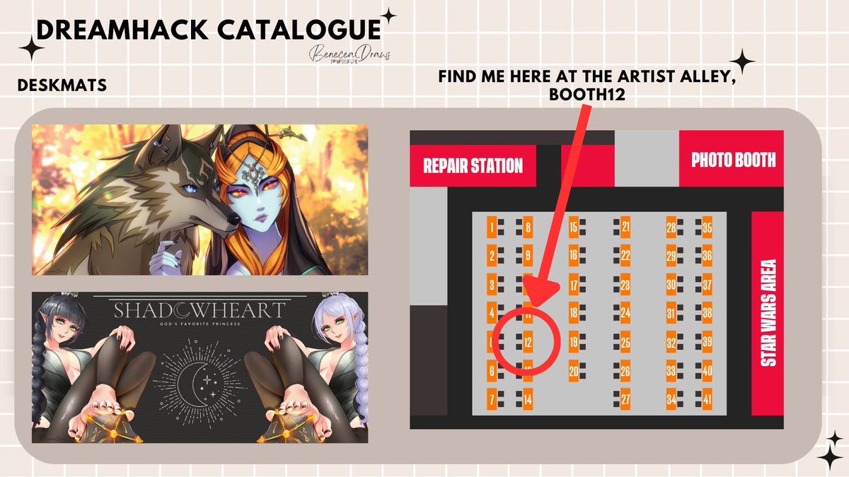 I will be at @DreamHackDE this weekend and those are the goodies you can buy there from me!

I also have tons of more prints and also buttons with me. If you are there, I would love to meet you ❤️❤️