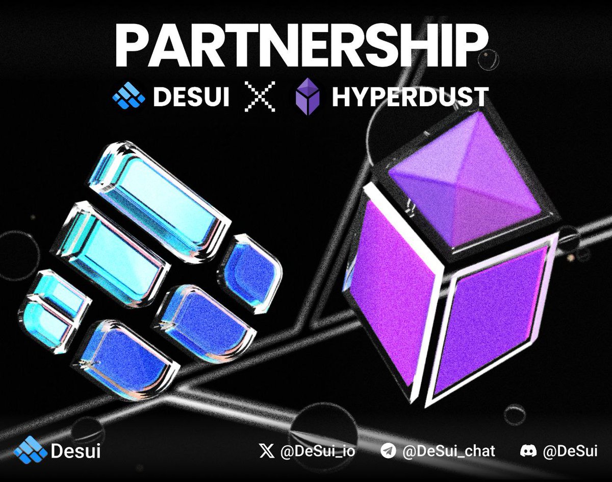 DeSui_io's tweet photo. Partnership Announcement  📢

We are delighted to announce the collaboration between

@DeSui_io and @HyperDustIO

Hyperdust is the groundbreaking protocol for decentralized, high-intensity computing applications such as the metaverse, gaming, and artificial intelligence.

#DESUI #NFT #Web3 #Decentralized