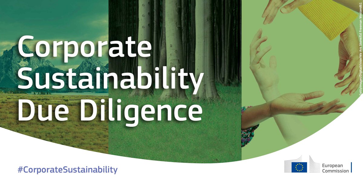 💚Advancing the green transition & protecting human rights in the 🇪🇺 & beyond🌍 We welcome the political agreement on new EU rules on #CorporateSustainability due diligence. ➡️ec.europa.eu/commission/pre…