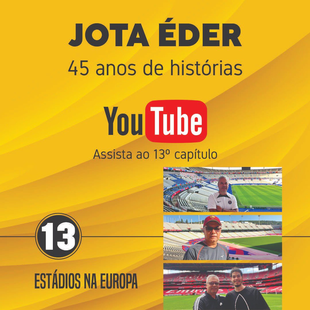 JotaEder's tweet photo. Está no ar no YouTube o 13º capítulo da série de minhas histórias em 45 anos de profissão. Mostro fotos e vídeos dos estádios que visitei na Europa, em setembro/outubro deste ano. https://t.co/enjlyJLpr9 https://t.co/wD0I87DYbj